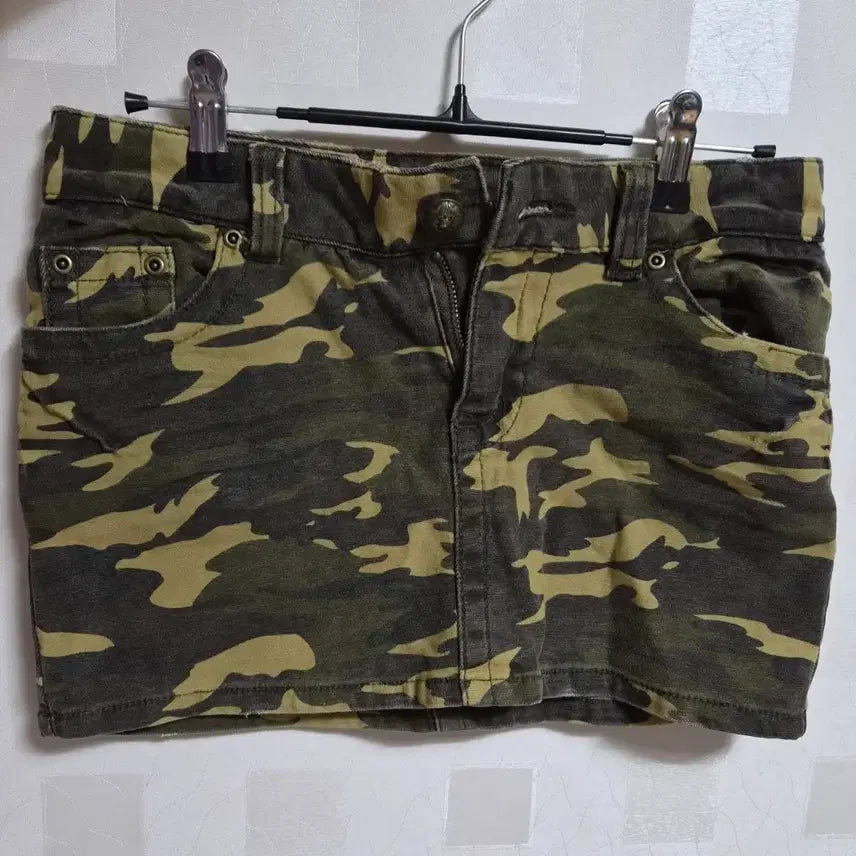 [BUNJANG] Vintage Camo Mini Skirt / 빈티지 카모 미니 스커트