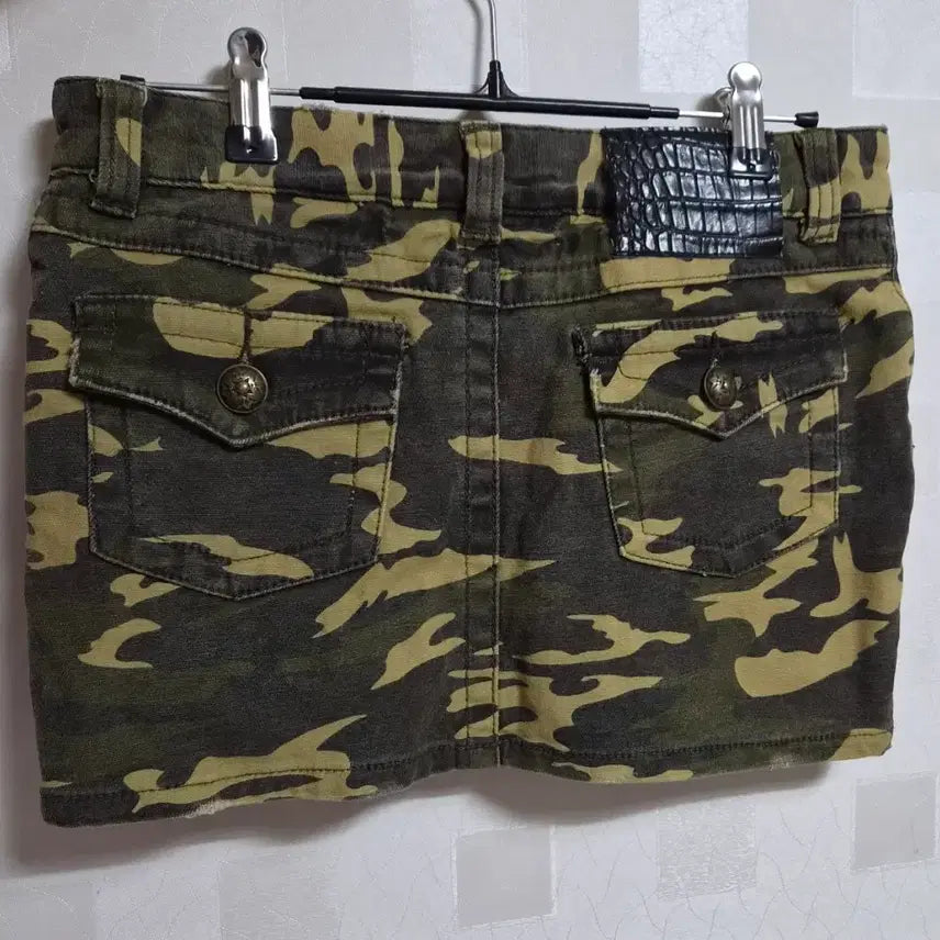 [BUNJANG] Vintage Camo Mini Skirt / 빈티지 카모 미니 스커트