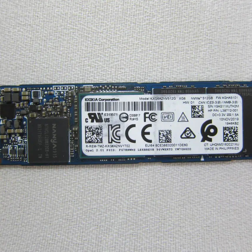 [BUNJANG] Kioxia XG6 M.2 NVMe 512GB SSD / 키오시아 SSD XG6 M.2 NVMe 512GB