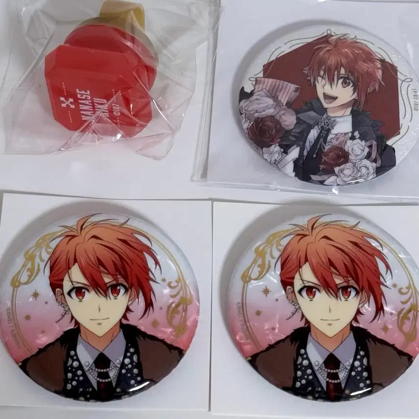 [BUNJANG] I-NANA Riku Can Badge &amp; Ring Light Bundle / 아이나나 리쿠 캔뱃지 링라이트