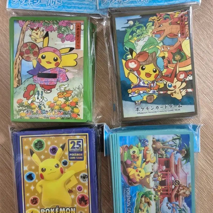 [BUNJANG] Pokemon Card Game Deck Shield Set (4 Types) / 포켓몬 카드 게임 덱 실드 4종 세트