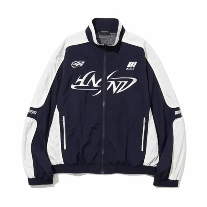 [BUNJANG] NOTFORRESALE Tribal Logo Nylon Racing Jacket Navy / 낫포너드 Tribal Logo Nylon Racing Jacket 네이비