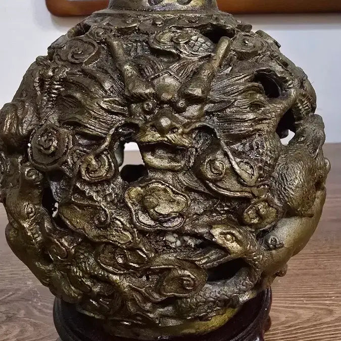 [BUNJANG] Bronze 12 Zodiac Animals Dragon Incense Burner / 청동12지 용문향로