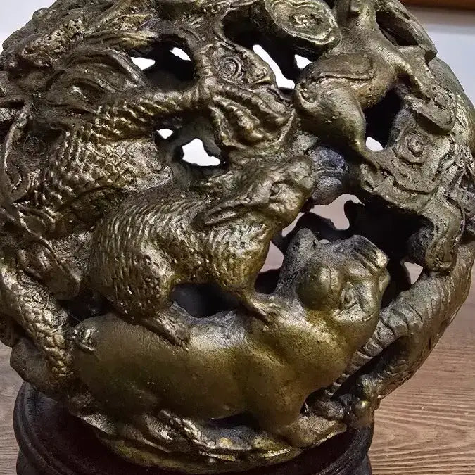 [BUNJANG] Bronze 12 Zodiac Animals Dragon Incense Burner / 청동12지 용문향로