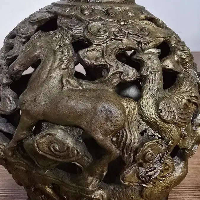 [BUNJANG] Bronze 12 Zodiac Animals Dragon Incense Burner / 청동12지 용문향로