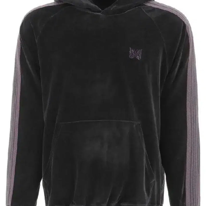 [BUNJANG] Needles Velour Track Hoodie Black / 니들스 벨루어 트랙 후디