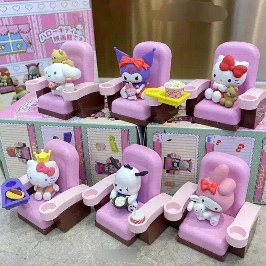 [SOLD OUT] 풀박스 산리오 캐릭터 시네마 극장 피규어 세트 6종1세트