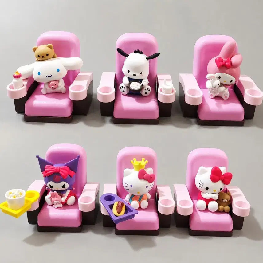 [SOLD OUT] 풀박스 산리오 캐릭터 시네마 극장 피규어 세트 6종1세트