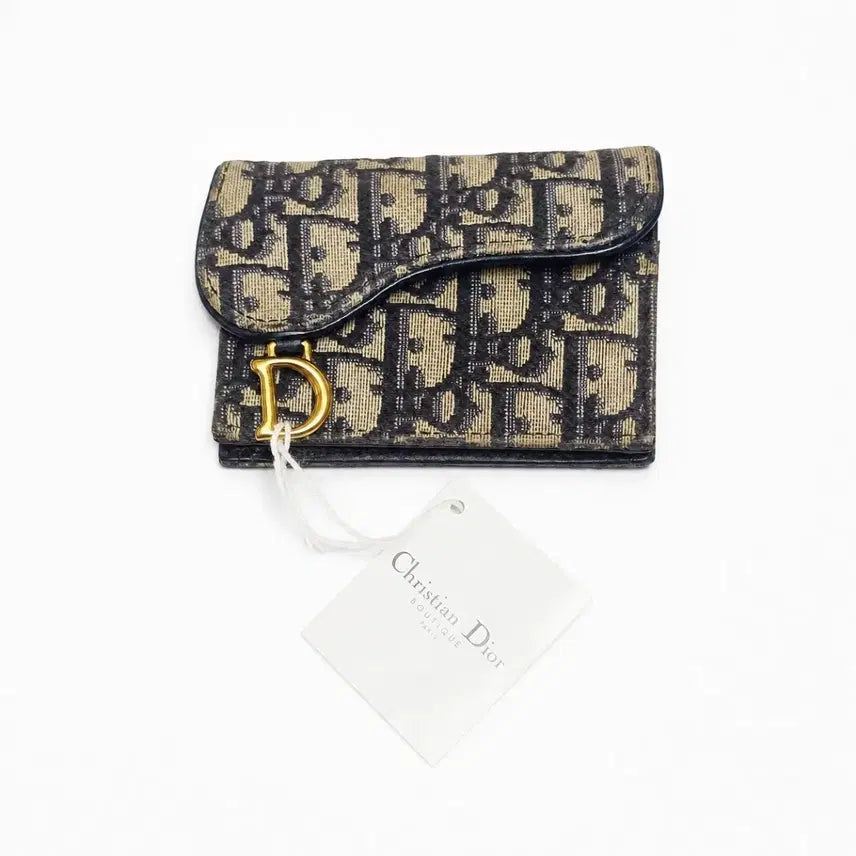 [BUNJANG] Dior Saddle Oblique Jacquard Card Holder Blue / [S급] 디올 새들 오블리크 카드 홀더
