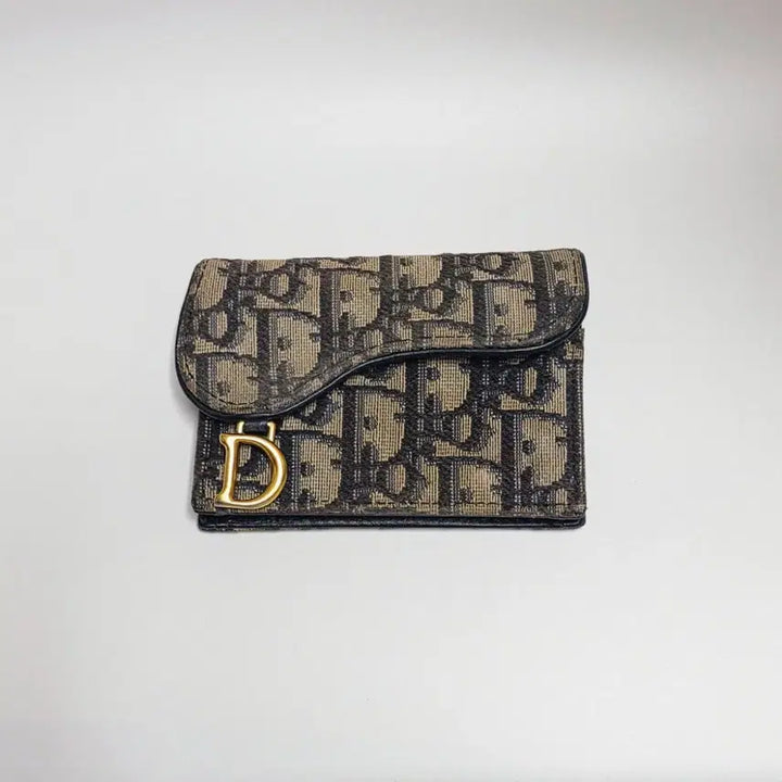 [BUNJANG] Dior Saddle Oblique Jacquard Card Holder Blue / [S급] 디올 새들 오블리크 카드 홀더