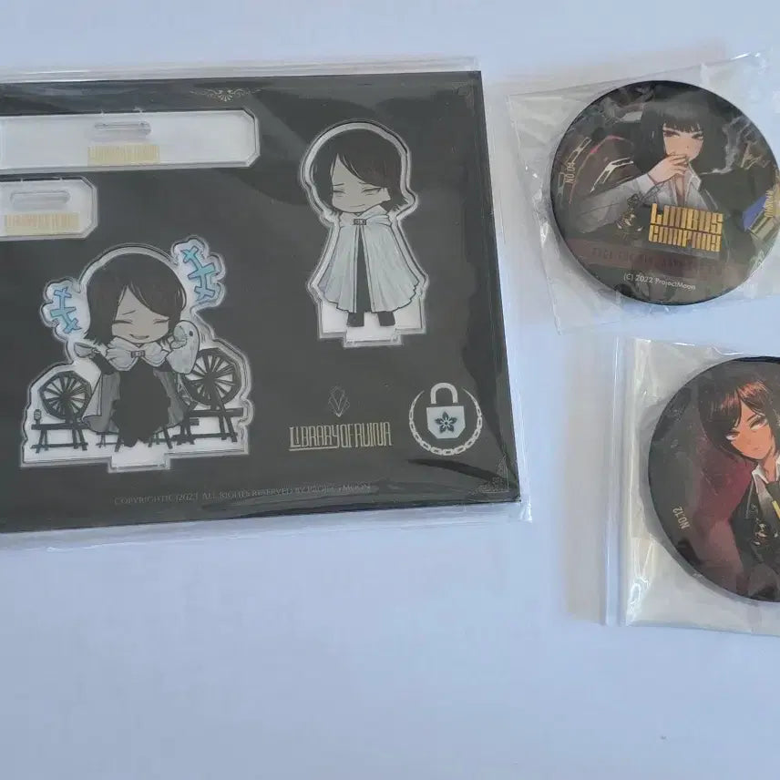 [BUNJANG] Lobotomy Corporation, Library of Ruina, Limbus Company Acrylic Keychain &amp; Badges Bundle / 로보토미 롭톰 마탄의 사수 키링 라오루 아크릴 뱃지 일괄