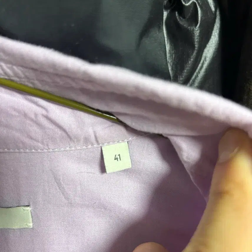 [BUNJANG] Husband Paris Boyscout Shirt Lilac Size 41 / 허즈밴드파리 보이스카웃셔츠 라일락(41 사이즈)