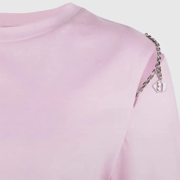 [BUNJANG] Lucky Chouette Slit Point T-Shirt Free Size / 럭키슈에뜨 슬릿 포인트 티셔츠 프리사이즈 새상품
