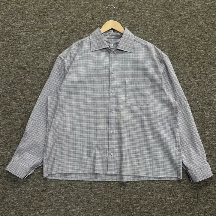[BUNJANG] MOOMYUNG Check Linen Blend Shirt / 무명 MOOMYUNG 체크 린넨 셔츠