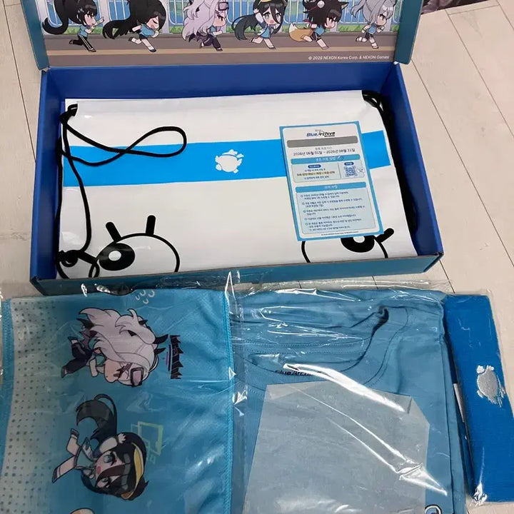 [BUNJANG] Blue Archive KIVOTHS RUN T-Shirt (Size L) / 블루아카이브 키보런 키보토스런 배번호 제외