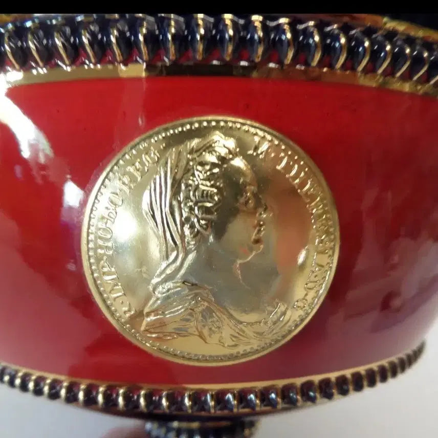 [BUNJANG] Florentine Prunkschale Decorative Bowl with Historical Coin Embellishments / 이탈리아 플로렌스 푼크사레(Florentine Prunkschale)