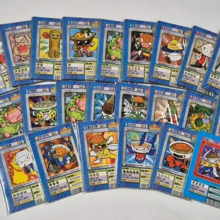 [BUNJANG] Cooking King Joaking Mini Card 5-Pack Set / 5팩40장)고전 요리킹 조리킹 미니카드
