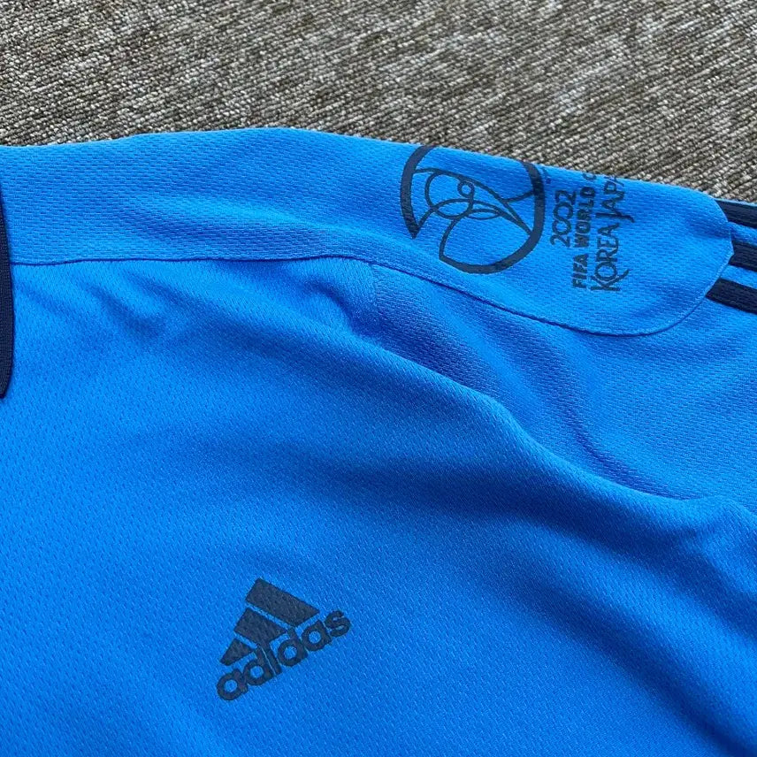 [BUNJANG] Adidas 2002 World Cup Performance Polo T-Shirt M / 아디다스 2002 월드컵 기능성 반팔 카라티 M