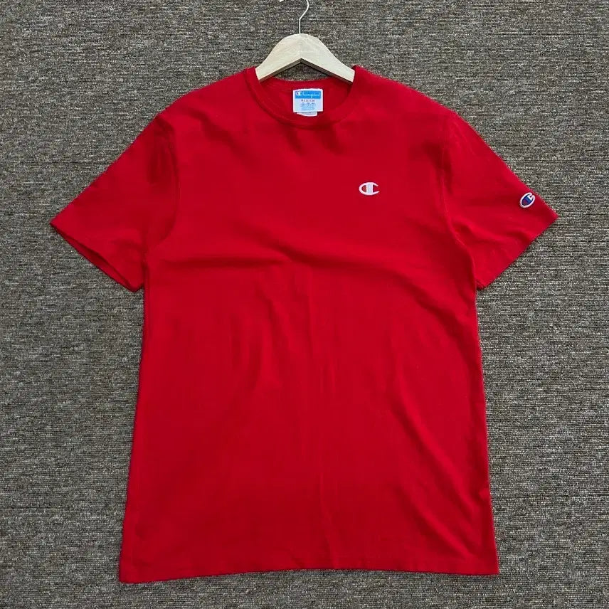 [BUNJANG] Champion Red T-Shirt Size M / 챔피온 레드 반팔티 M