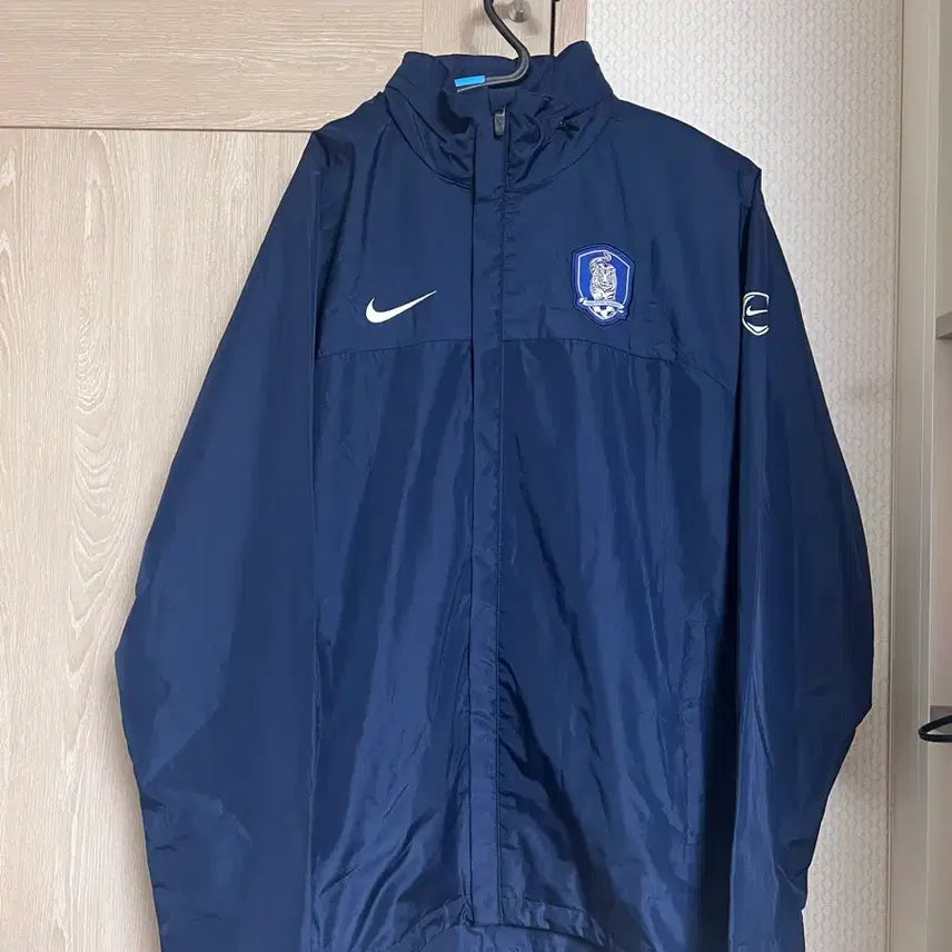 [BUNJANG] Nike South Korea National Team Navy Windbreaker Rain Jacket / 나이키 대한민국 국가대표 네이비 바람막이 레인자켓 축구
