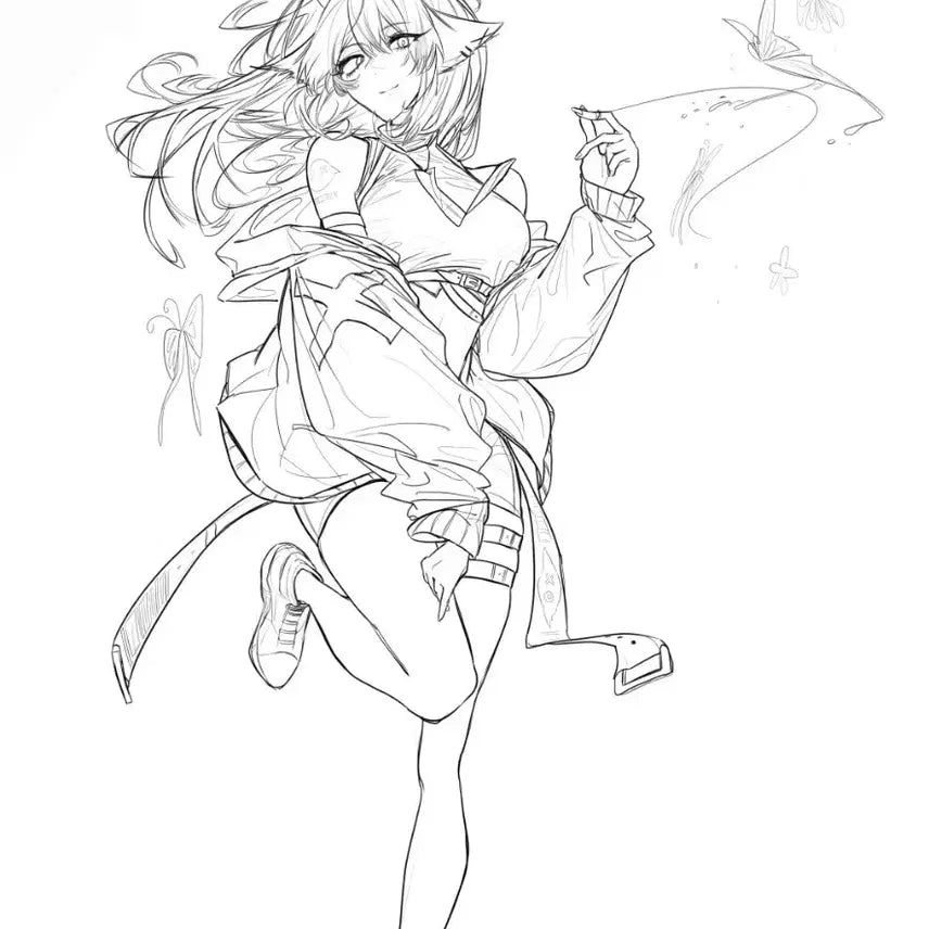 [BUNJANG] Line Art Commission / 선화 그림 커미션