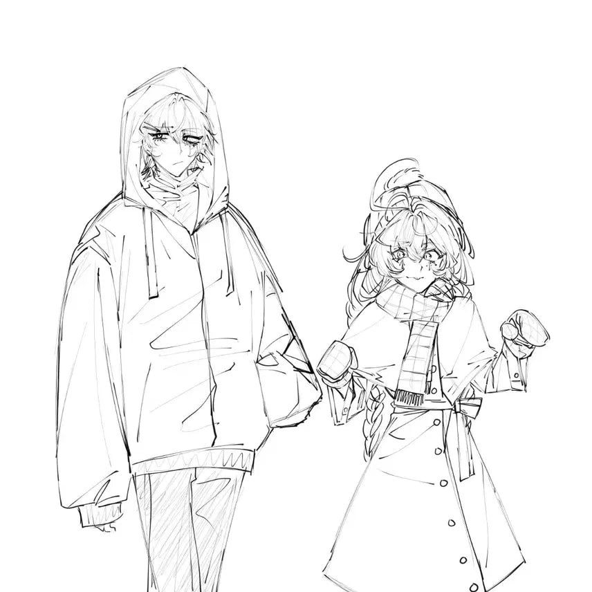 [BUNJANG] Line Art Commission / 선화 그림 커미션
