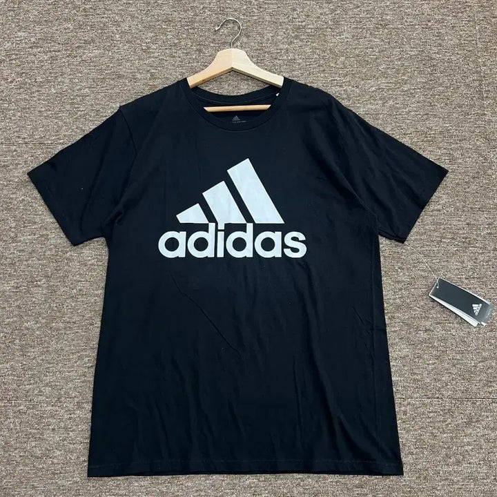 [BUNJANG] Adidas Black Big Logo Climalite T-Shirt (L) / 새상품) 아디다스 블랙 반팔티 L
