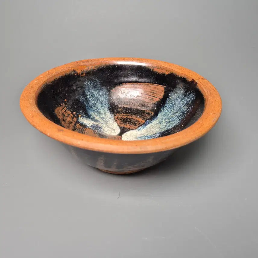 [BUNJANG] Tang~Northern Song Dynasty Lushan Kiln Black Glaze Tortoiseshell Glaze Tea Bowl / [진품] 당~북송 노산요 흑유 대모반다완 출토품 중국도자기 골동품 고미술