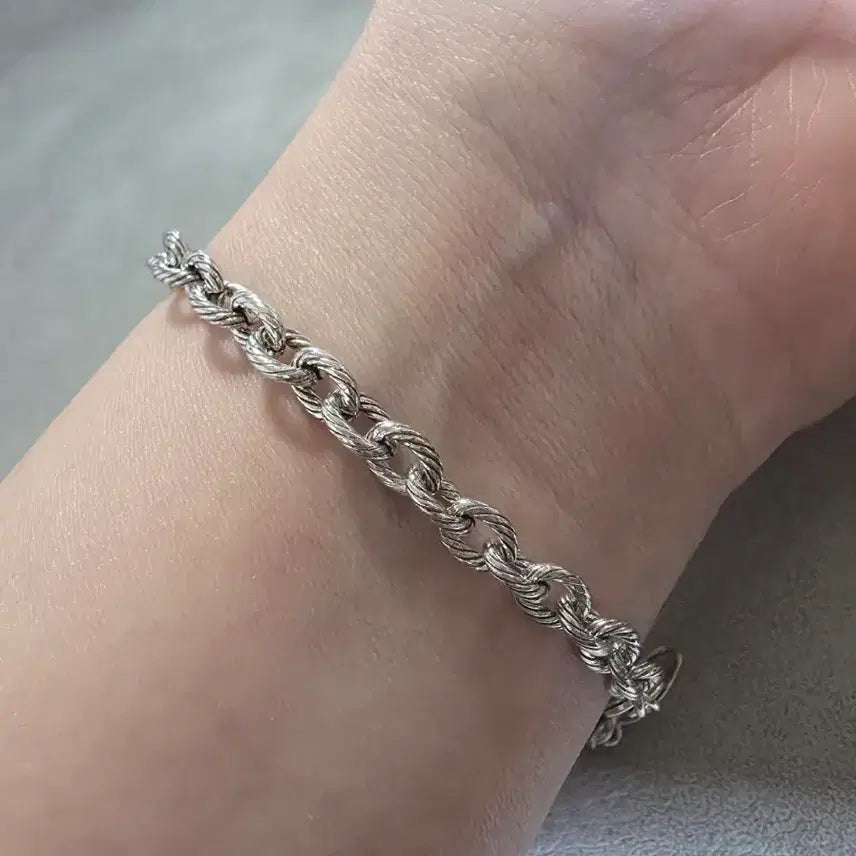 [BUNJANG] Vintage Chain Bracelet 925 Sterling Silver / 빈티지 체인 은팔찌