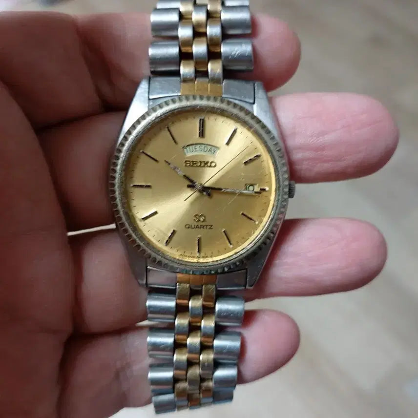 [BUNJANG] Seiko Quartz Gold Plated Watch / 세이코 쿼츠 금장 시계