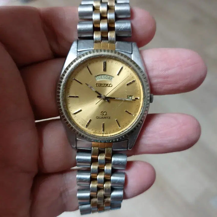 [BUNJANG] Seiko Quartz Gold Plated Watch / 세이코 쿼츠 금장 시계