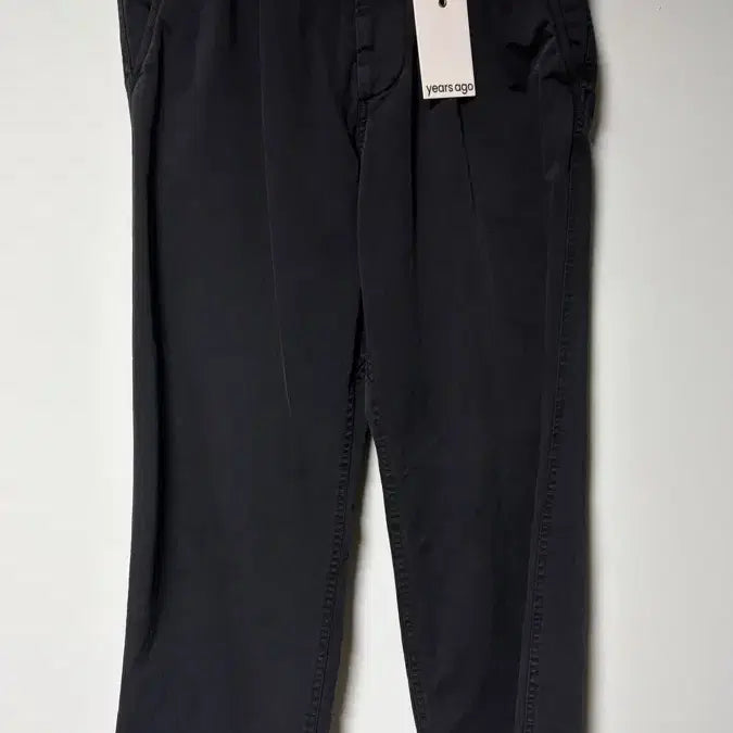 [BUNJANG] Years ago Y-904 Cotton Drill Overdyed Regular Chino Long Version / 이얼즈어고 Y-904 코튼드릴 오버다이드 레귤러 치노 롱버젼 다잉블랙