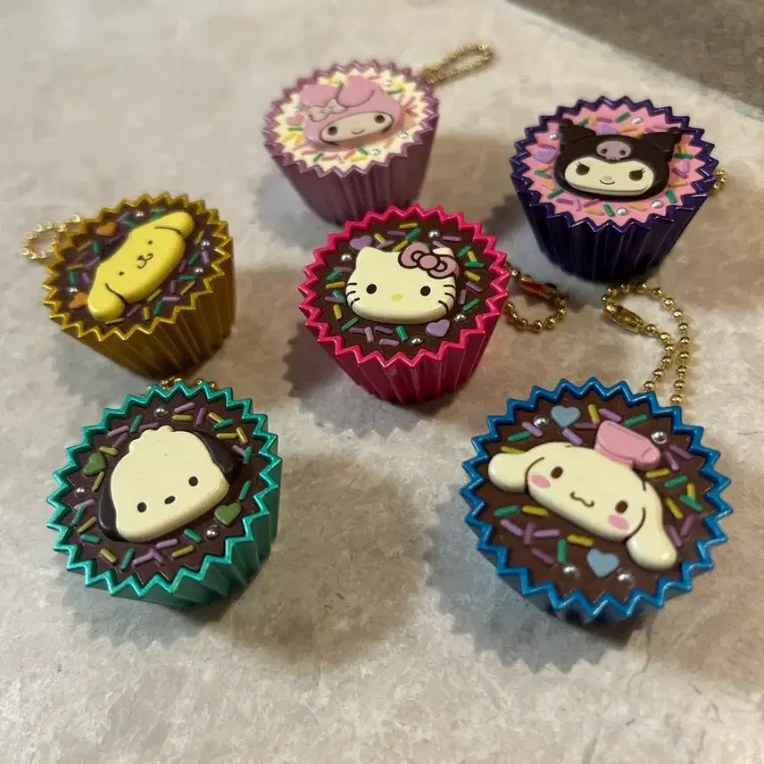[BUNJANG] Sanrio Handmade Snack Choco Charm Gacha Full Set / 산리오 수제간식 초코 참 가챠 풀셋