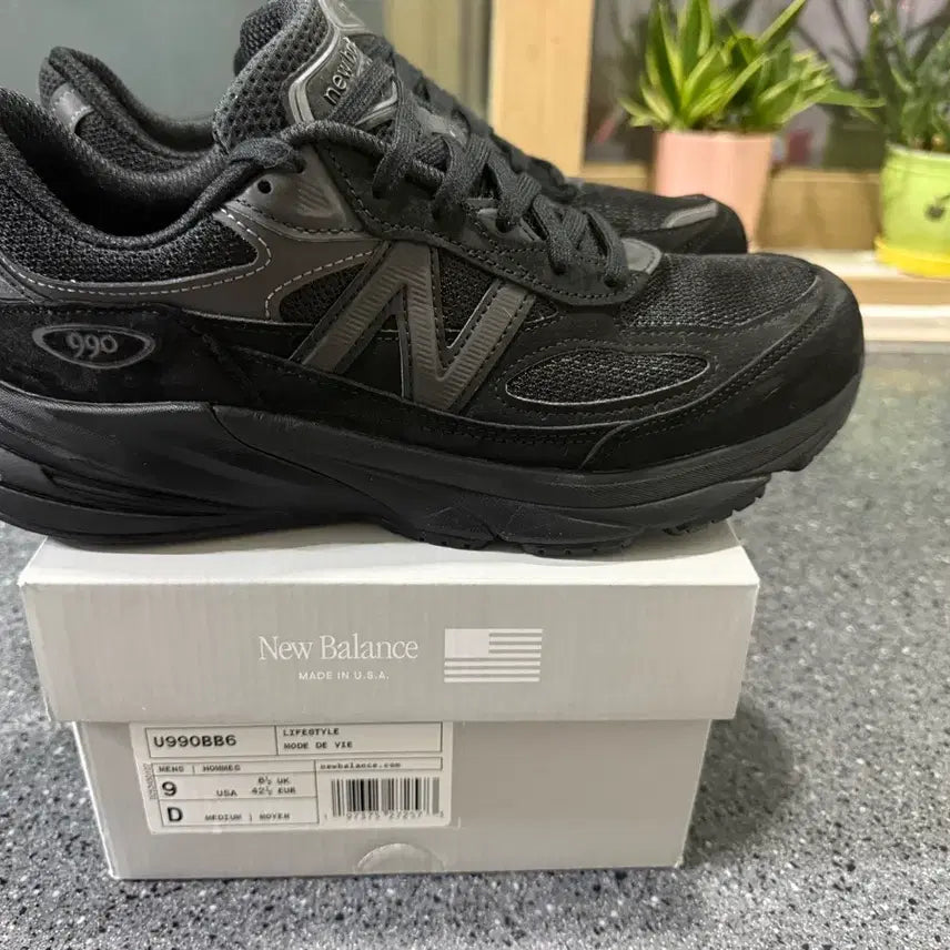 [BUNJANG] New Balance 990v6 Made in USA Triple Black / 뉴발란스 990v6 메이드 인 USA 트리플 블랙 270