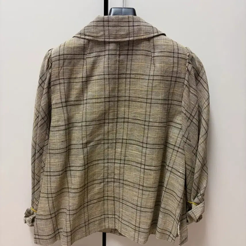 [BUNJANG] Mine Linen Check Jacket / 마인 린넨 체크자켓