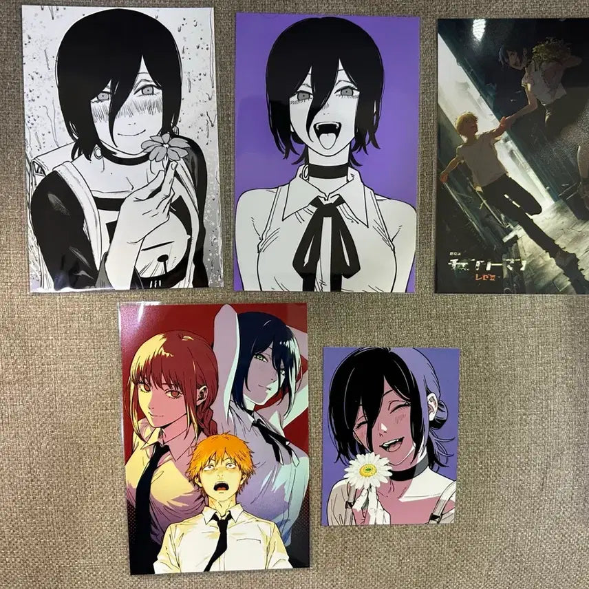 [BUNJANG] Chainsaw Man Leje Bundle Set Unofficial Printed Photos Postcards / [일괄] 체인소맨 레제 비공식 인화사진 엽서