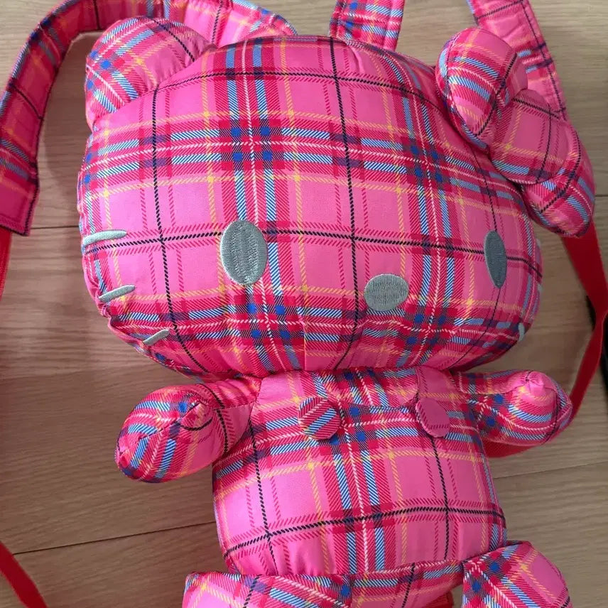 [BUNJANG] Sanrio Hello Kitty Backpack / [새상품] 일본 산리오 헬로키티 체크백팩