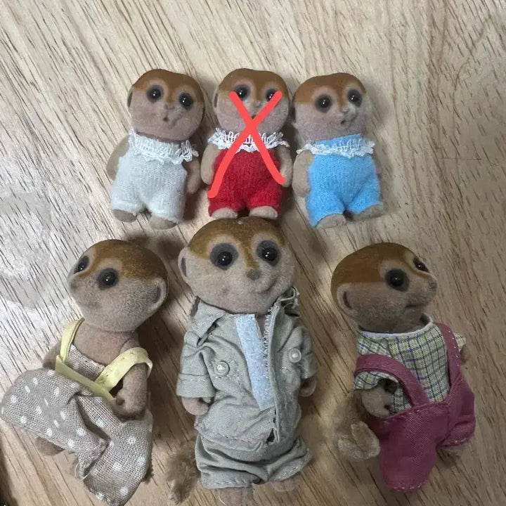 [BUNJANG] Sylvanian Families Meerkat Family Bundle Set / (일괄우선)올드 실바니안 미어캣 가족