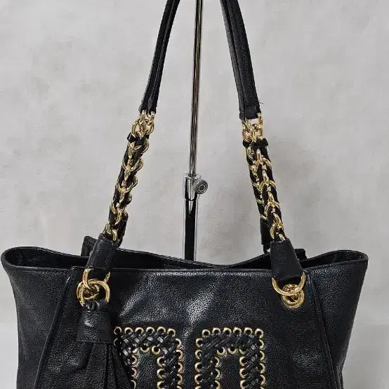 [BUNJANG] Daks Shoulder Bag Black Gold Chain / 닥스 숄더백 블랙 금장 체인