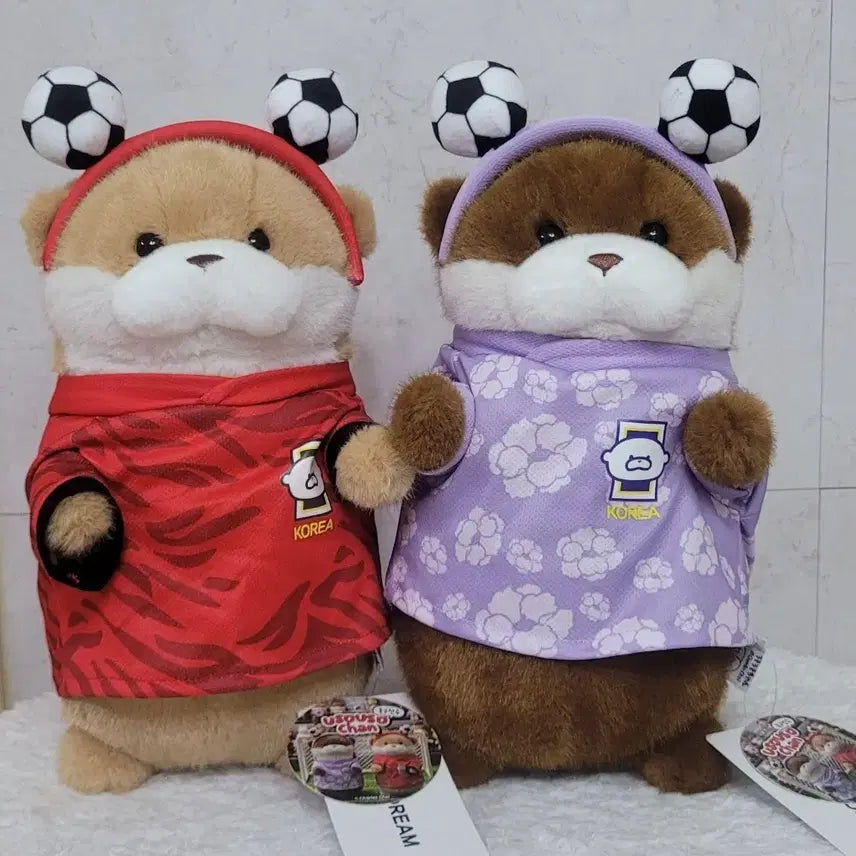 [BUNJANG] Uso Uso Mascot Medium Doll National Team Uniform Set (Home &amp; Away) / 월드컵 우소우소짱 중형인형 국대유니폼 2종