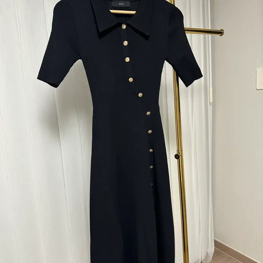 [BUNJANG] Ribbed Knit Dress / 카라 골지 니트 원피스