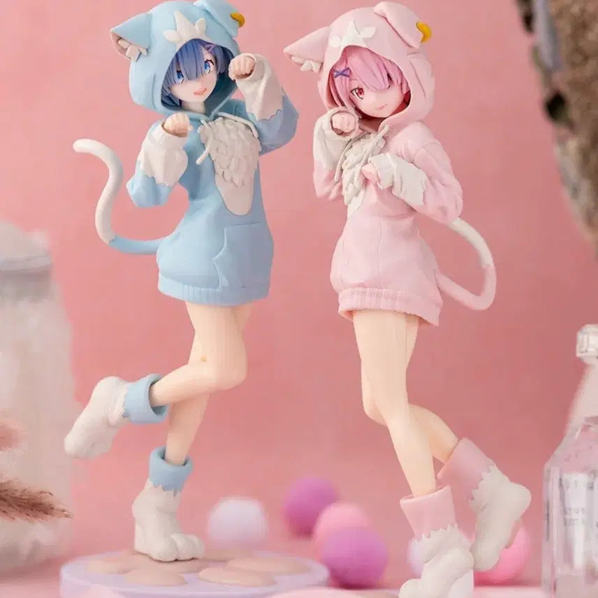 [BUNJANG] Sega EXTELLA Re:Zero Ram &amp; Rem Moimumu Pack Figure Set (Sealed) / [미개봉]세가 스텔라 Re 제로 리제로 렘 람 모후모후 팩 피규어 세트