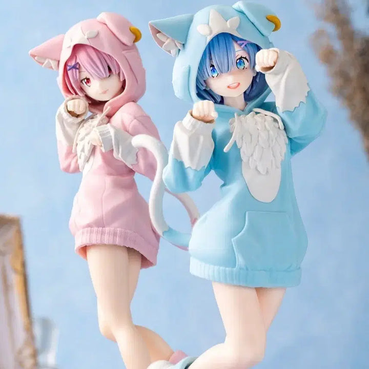 [BUNJANG] Sega EXTELLA Re:Zero Ram &amp; Rem Moimumu Pack Figure Set (Sealed) / [미개봉]세가 스텔라 Re 제로 리제로 렘 람 모후모후 팩 피규어 세트
