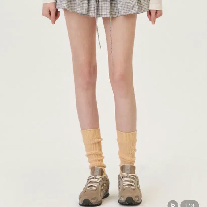 [BUNJANG] Grove Check Skirt (Brown) / 그로브 체크 스커트(브라운)