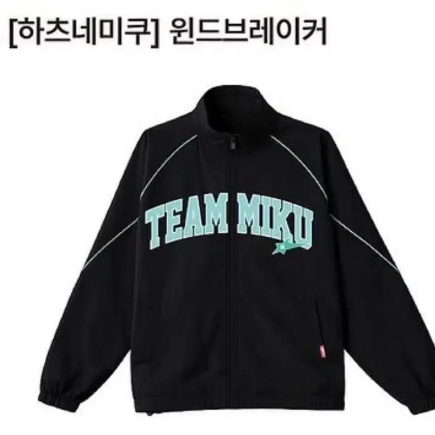 [BUNJANG] SPAO x Hatsune Miku Windbreaker Jacket / 스파오 하츠네 미쿠 바람막이 L