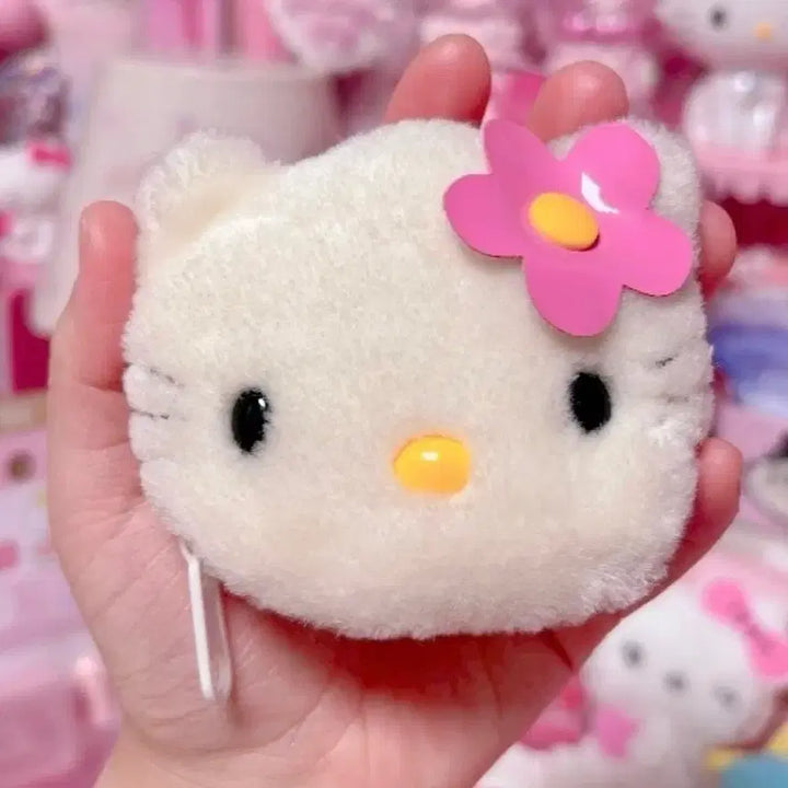 [BUNJANG] Rare Vintage Hello Kitty Face Coin Purse Keychain / [희귀] 고전키티카오하나얼굴인형동전지갑키링