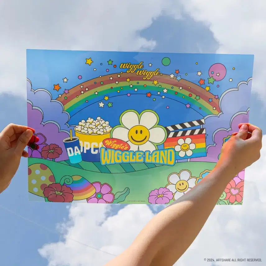 [BUNJANG] Wiggle Wiggle A3 Poster PET Set - Megabox Goods Package / [2종세트]위글위글 포스터 PET A3 포스터 메가박스 굿즈패키지
