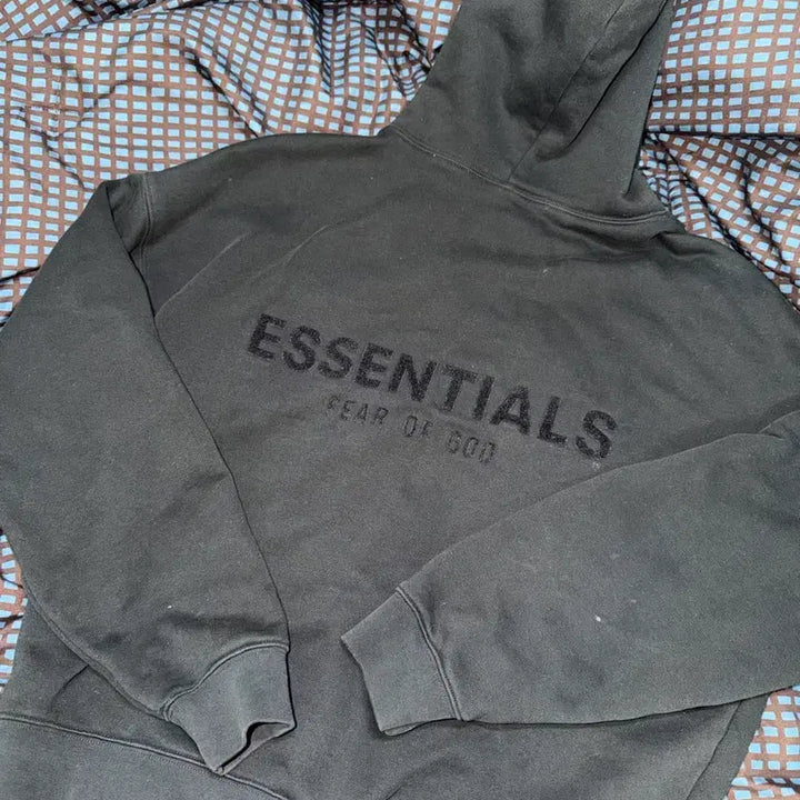 [BUNJANG] Fear of God Essentials Hoodie Black XS / 피어오브갓 에센셜 후드티 블랙 XS