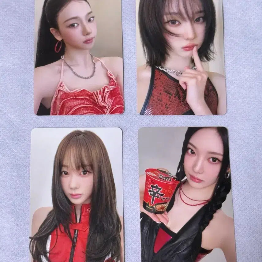 [BUNJANG] Aespa Shin Ramyun Photocard Set A / 에스파 신라면 포카 A세트 판매합니다.