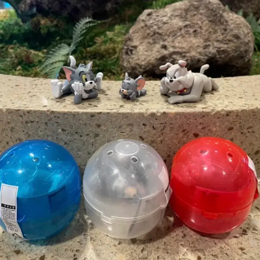 [BUNJANG] Tom and Jerry Chilling Time Figure Gacha Set (Tom, Tuffy, Spike) - Sealed Bundle / (미개봉/일괄) 톰과제리 칠링타임 피규어 가챠 (톰, 터피, 스파이크)